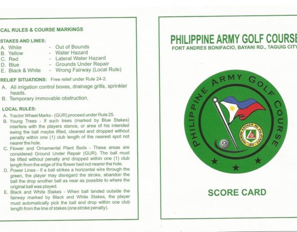 Philippine Army Golf club 1